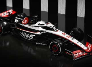 Команда Haas показала ливрею для машины 2023 года в новом цвете