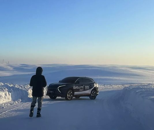 Новый кроссовер Evolute для России испытывают на Крайнем Севере