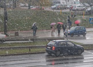 Водителей Подмосковья предупредили о снегопаде на майские праздники