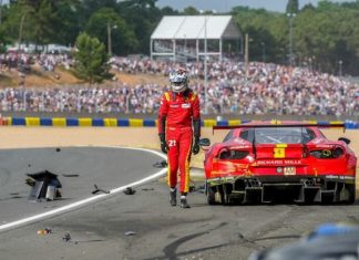 Две Ferrari лидируют после 6 часов гонки в Ле-Мане, экипаж Квята — 16-й в LMP2