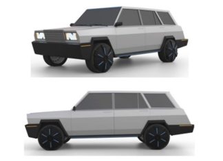 В России запатентовали «четверку» с дизайном в стиле Tesla