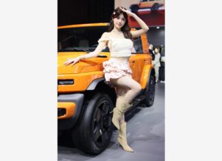 Самые эффектные девушки автосалона в Шанхае 2025. Фоторепортаж