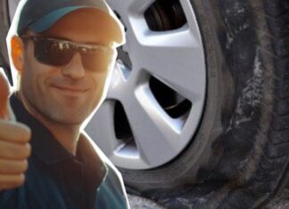 Как быстро отремонтировать прокол шины на дороге с помощью шнуровки