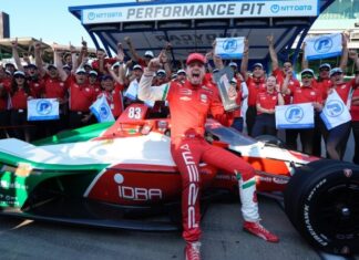 Роберт Шварцман завоевал сенсационный поул в «500 миль Индианаполиса»