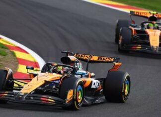 Оскар Пиастри выиграл Гран При Бельгии, McLaren оформила первый дубль в Спа с 1999 года
