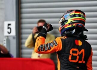 Стартовая решетка спринта Формулы 1 в Бельгии