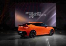 Genesis представил серийный кроссовер GV60 Magma. Он с режимом дрифта