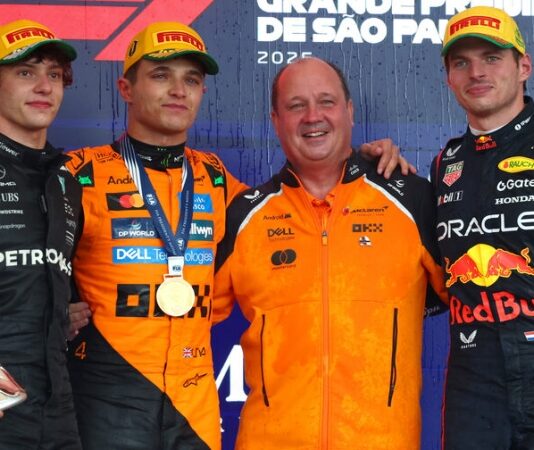 Ландо Норрис выиграл Гран При Бразилии, Пиастри — 5-й после штрафа