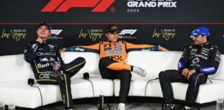 Стартовая решетка Гран При Лас-Вегаса Формулы 1. Начало гонки в 7:00 по мск